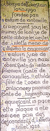 Fichier:Tombe d'Arlette , mère de Guillaume-le-Conquérant.jpg