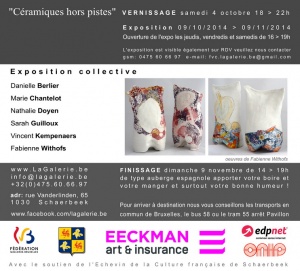 Expo Ceramique hors pistes Vernissage samedi 4 oct de 18 - 22h a LaGalerie be adr 65 r Vanderlinden 1030 Bxl Ver Fabienne Withofs redimensionner.jpg