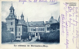 Carte postale montrant la façade principale