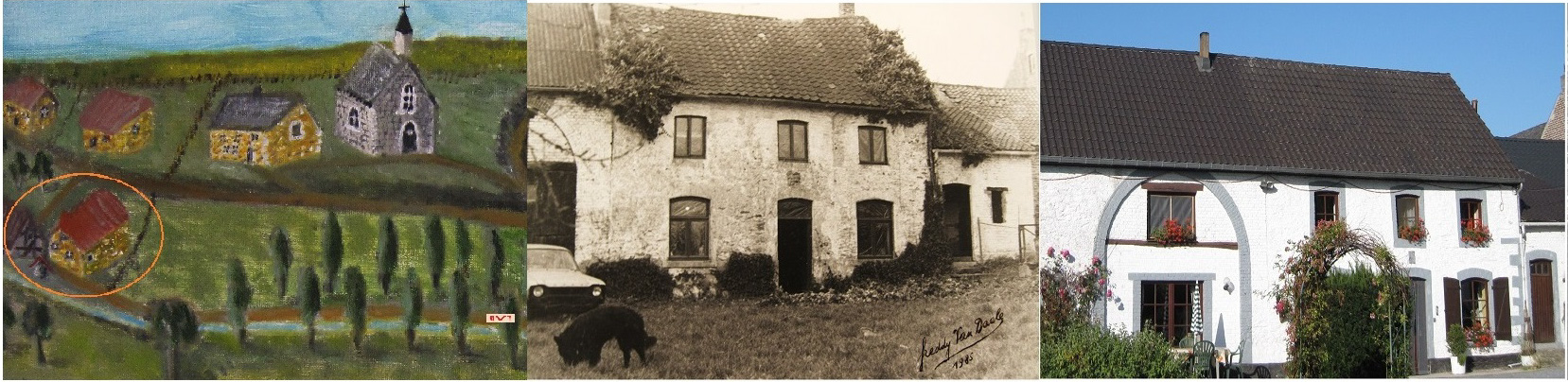 La Fermette "A La Source" à HOSDENT en 1703-1985 et 2005