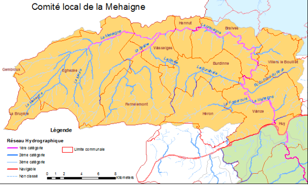 Le territoire du comité Mehaigne