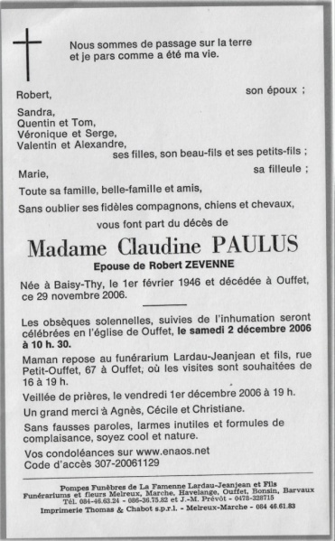Fichier:Paulus Claudine ép. Zévenne Robert.JPG