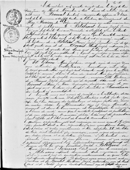 Fichier:Blétard Edouard x Lejeune Marie Joséphine acte de OO.jpg
