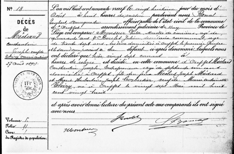 Fichier:Médard Constantin acte de +.jpg